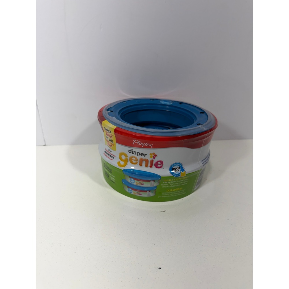 Playtex Diaper Genie Refills 2 Pack Fits All Pails Odor Lock 540 Diaper Capacity